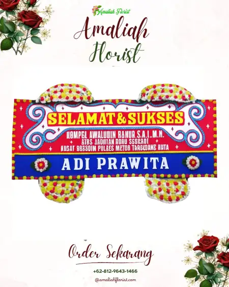 Papan Bunga Ucapan Selamat Galeh